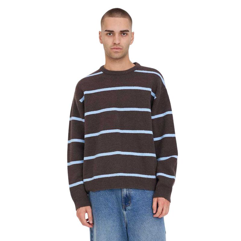 Huffer Stack Stripe Knit Crew image number 0